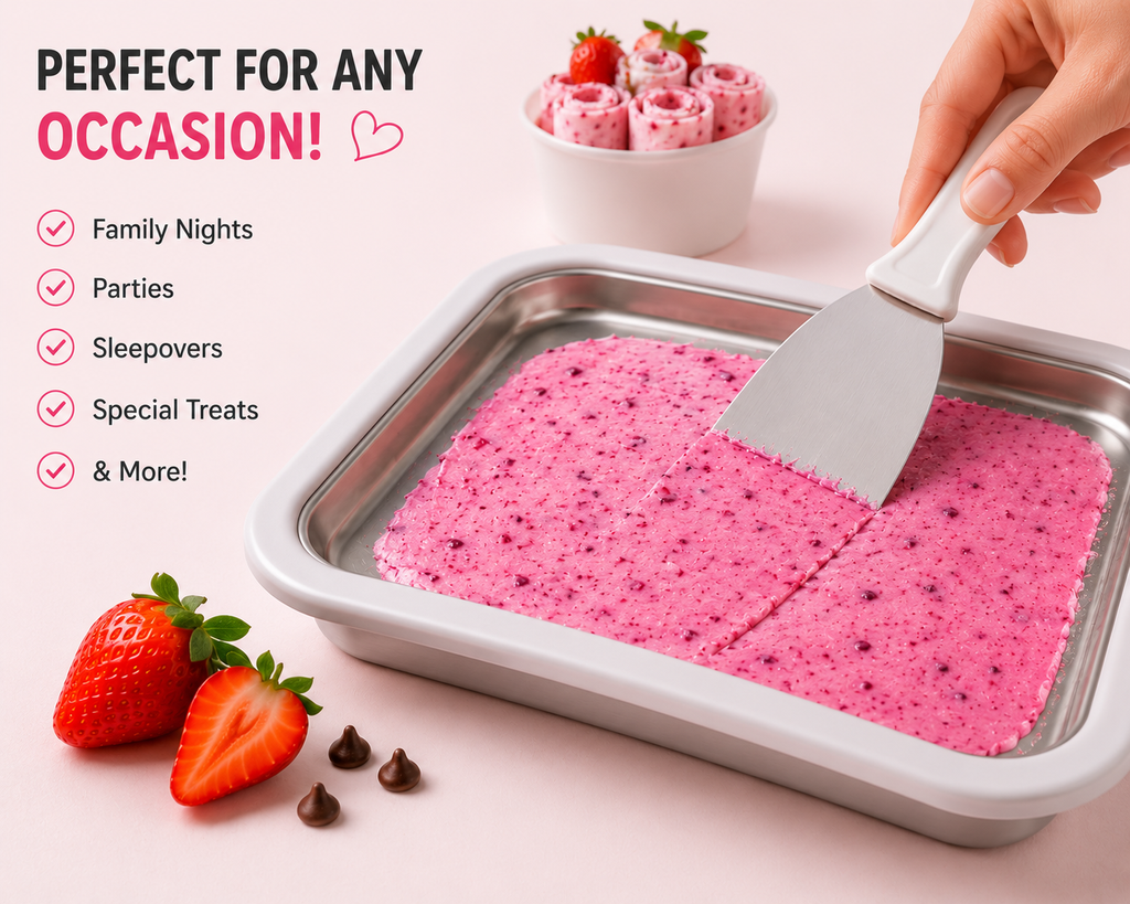 SweetRolls™ Rolled Ice Cream Maker Kit